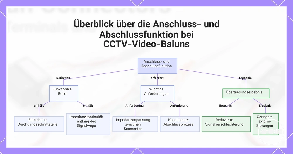 Überblick über die Anschluss- und Abschlussfunktion bei CCTV-Video-Baluns