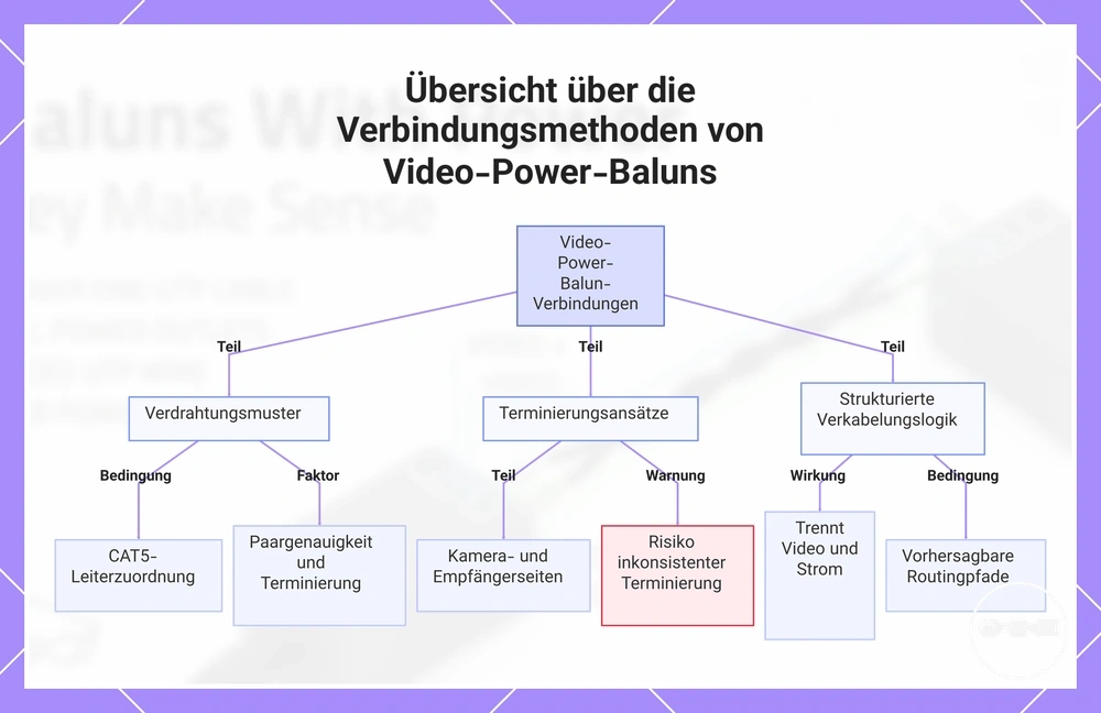 Übersicht über die Verbindungsmethoden von Video-Power-Baluns