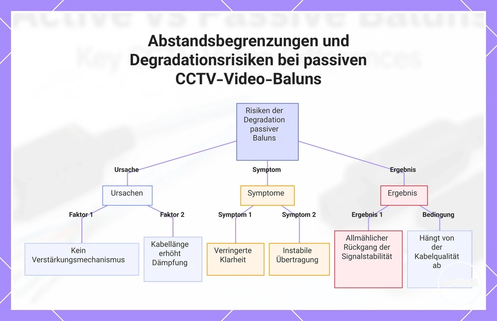 Abstandsbegrenzungen und Degradationsrisiken bei passiven CCTV-Video-Baluns