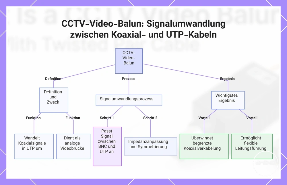 CCTV-Video-Balun: Signalumwandlung zwischen Koaxial- und UTP-Kabeln