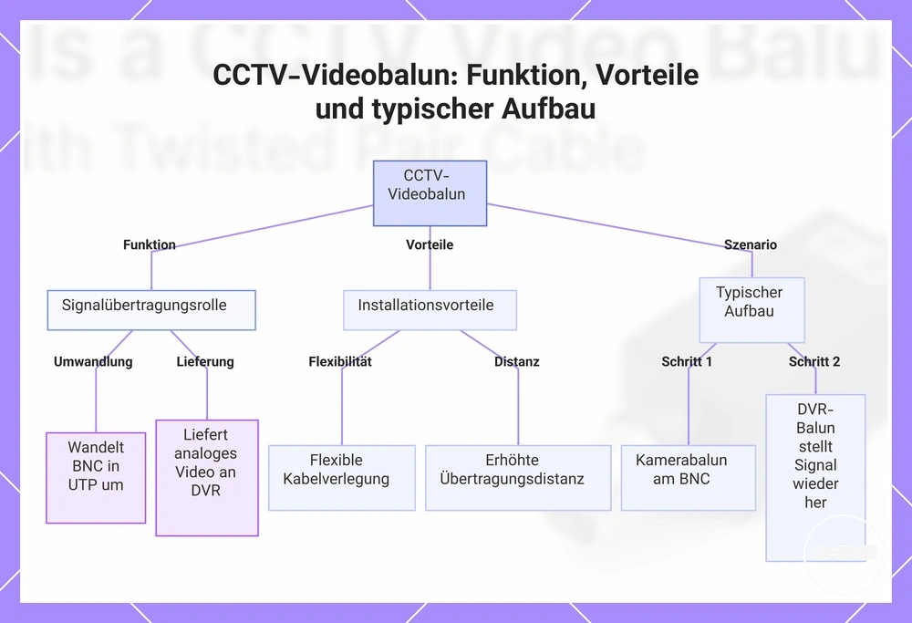 CCTV-Videobalun: Funktion, Vorteile und typischer Aufbau