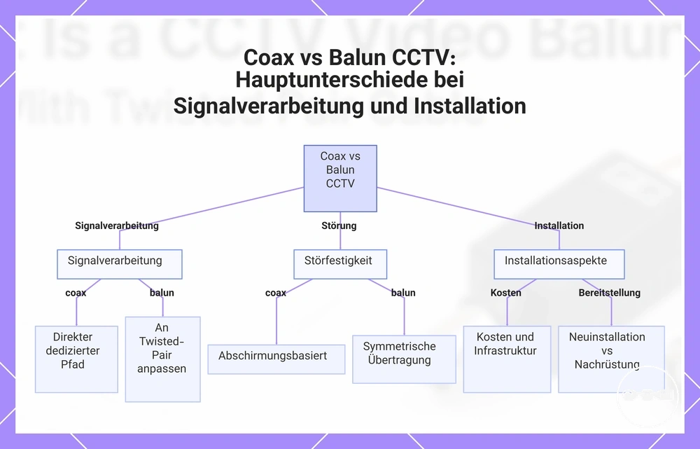 Coax vs Balun CCTV: Hauptunterschiede bei Signalverarbeitung und Installation