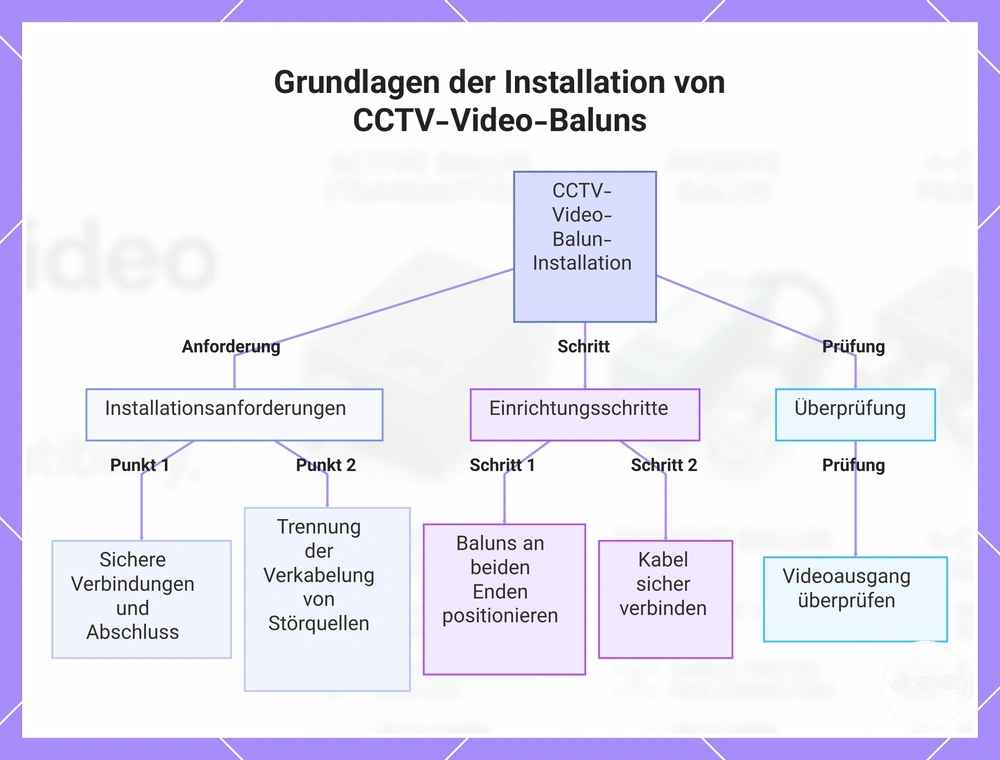 Grundlagen der Installation von CCTV-Video-Baluns