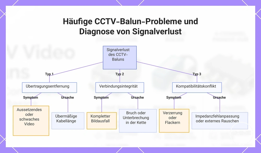 Häufige CCTV-Balun-Probleme und Diagnose von Signalverlust