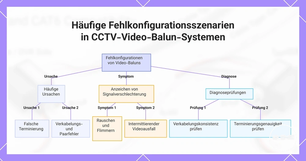 Häufige Fehlkonfigurationsszenarien in CCTV-Video-Balun-Systemen