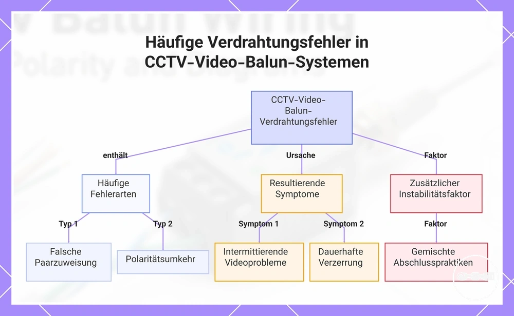 Häufige Verdrahtungsfehler in CCTV-Video-Balun-Systemen