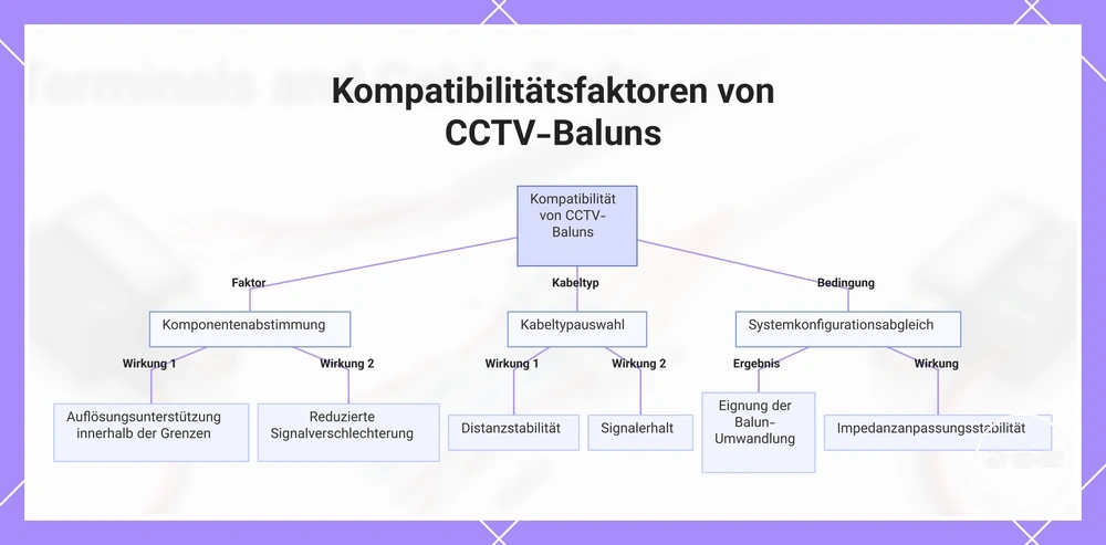 Kompatibilitätsfaktoren von CCTV-Baluns