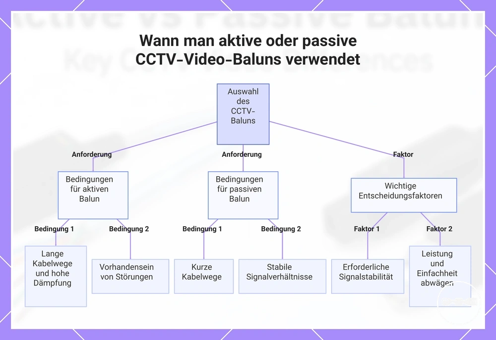 Wann man aktive oder passive CCTV-Video-Baluns verwendet