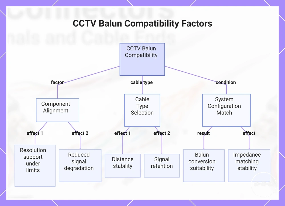 CCTV Balun Compatibility Factors
