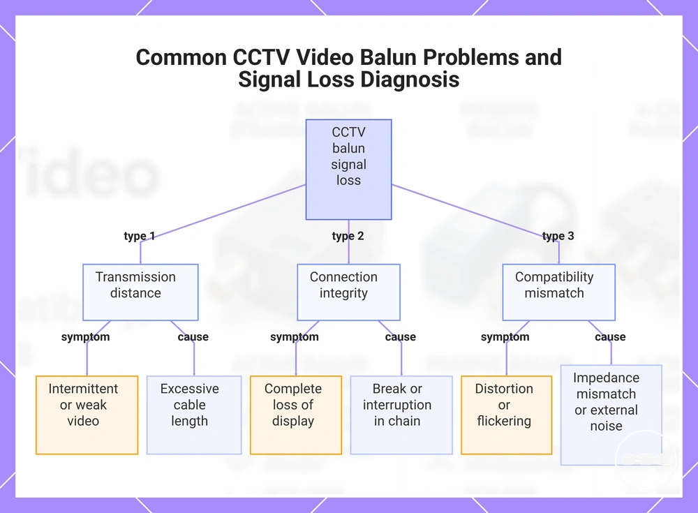 Common CCTV Video Balun Problems and Signal Loss Diagnosis