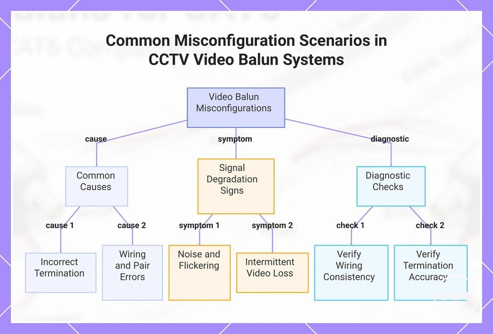 Common Misconfiguration Scenarios in CCTV Video Balun Systems