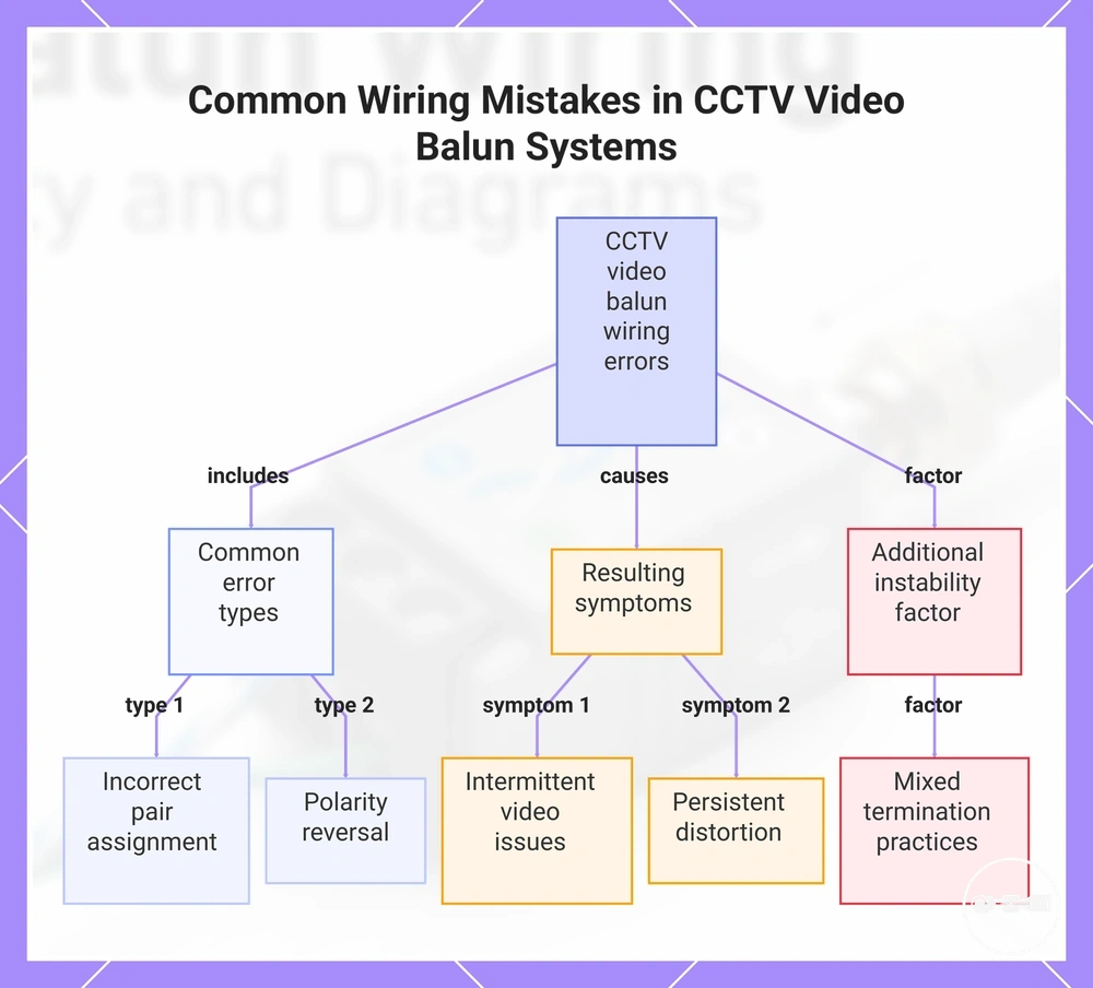 Common Wiring Mistakes in CCTV Video Balun Systems