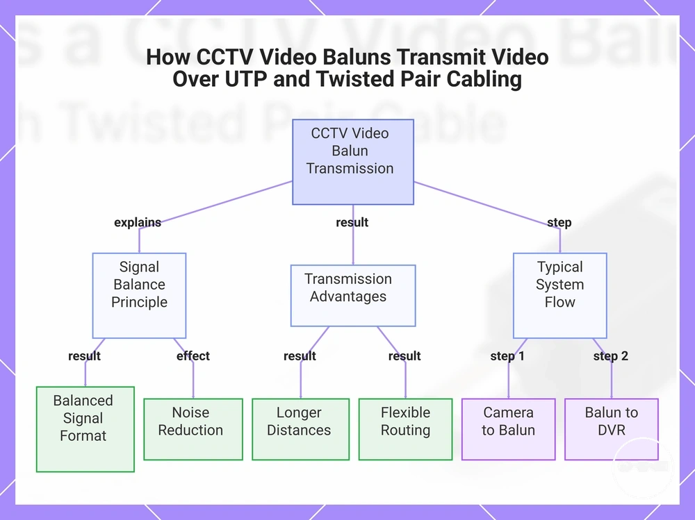 How CCTV Video Baluns Transmit Video Over UTP and Twisted Pair Cabling