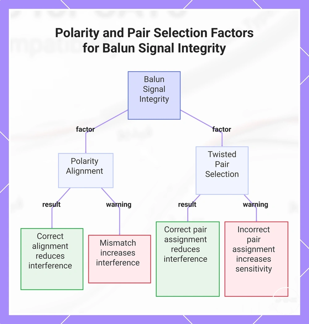 Polarity and Pair Selection Factors for Balun Signal Integrity