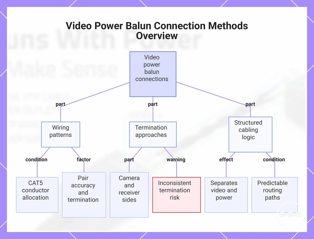 Video Power Balun Connection Methods Overview