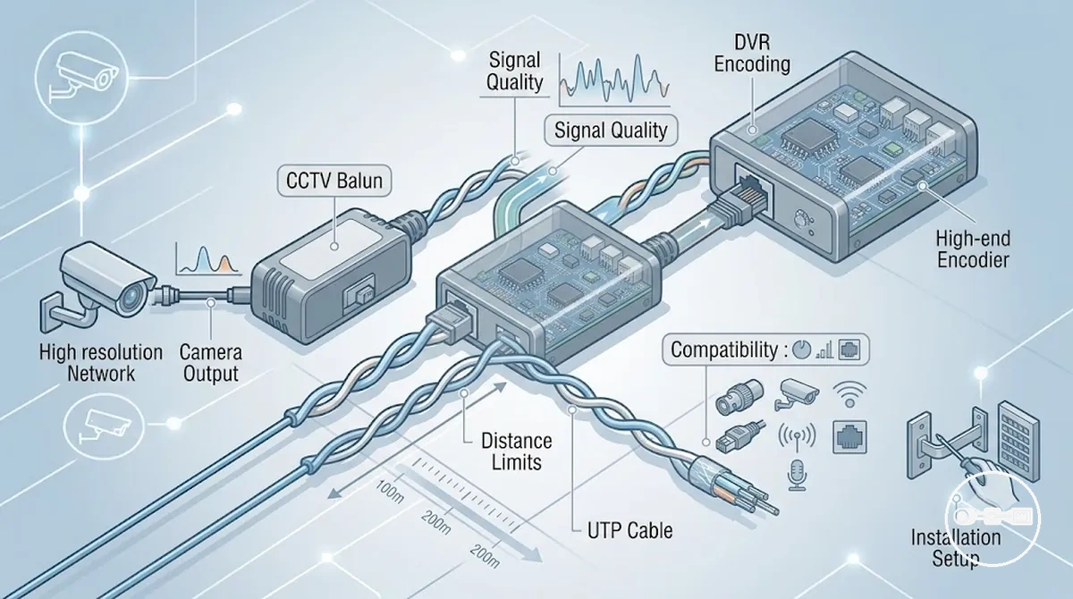 Criterios principales de selección para sistema de balun de vídeo CCTV