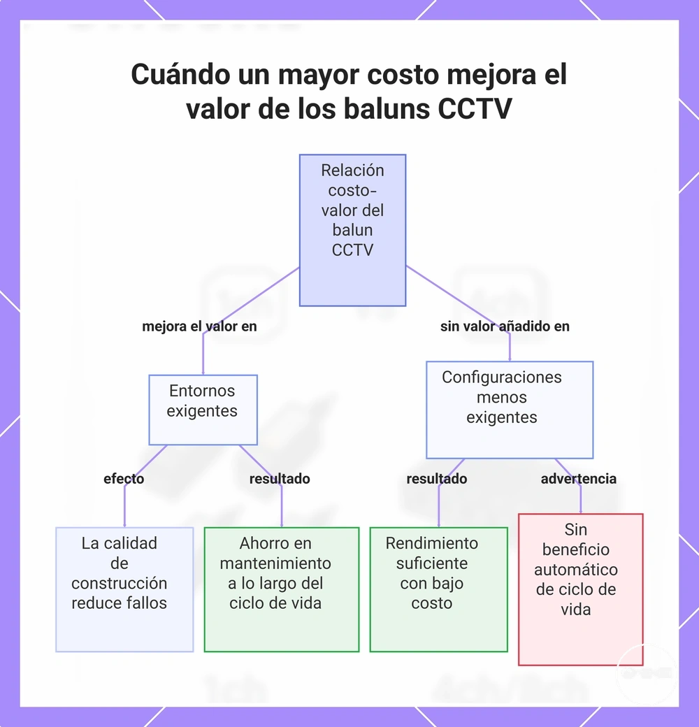 Cuándo un mayor costo mejora el valor de los baluns CCTV