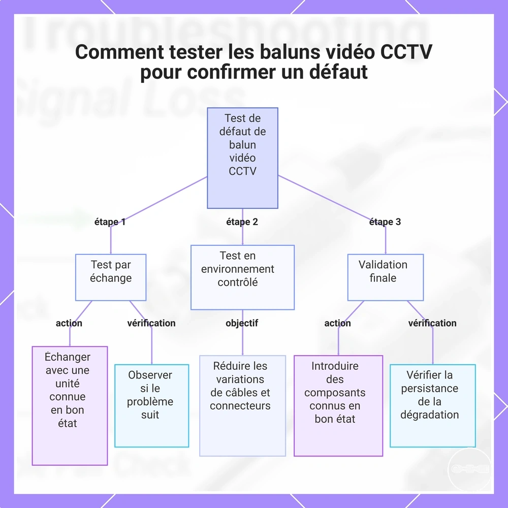 Comment tester les baluns vidéo CCTV pour confirmer un défaut