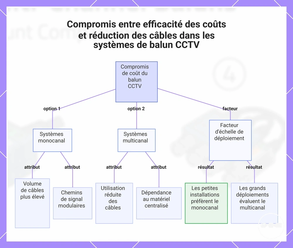 Compromis entre efficacité des coûts et réduction des câbles dans les systèmes de balun CCTV