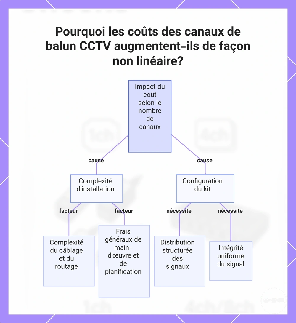 Pourquoi les coûts des canaux de balun CCTV augmentent-ils de façon non linéaire?