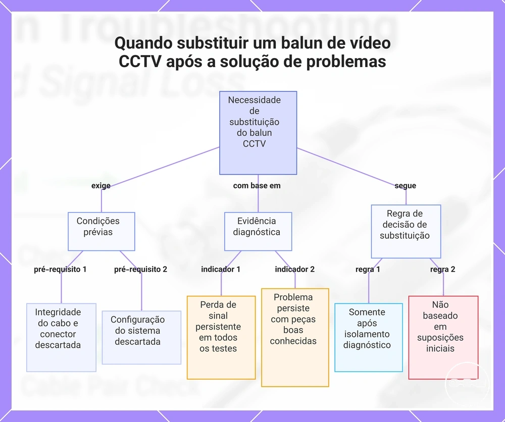 Quando substituir um balun de vídeo CCTV após a solução de problemas