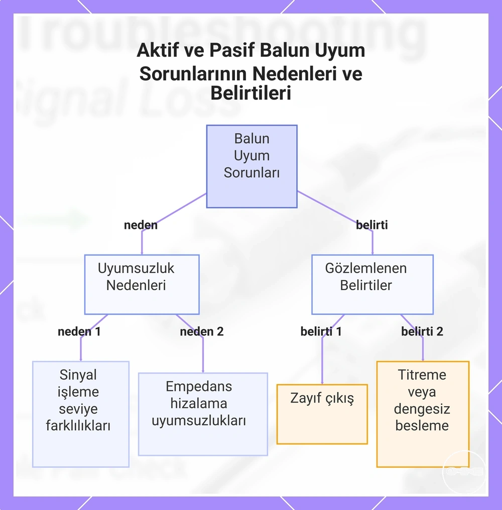 Aktif ve Pasif Balun Uyum Sorunlarının Nedenleri ve Belirtileri
