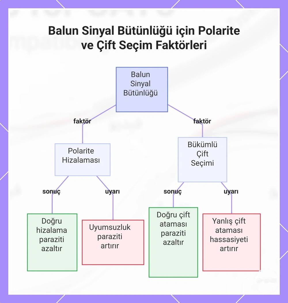 Balun Sinyal Bütünlüğü için Polarite ve Çift Seçim Faktörleri