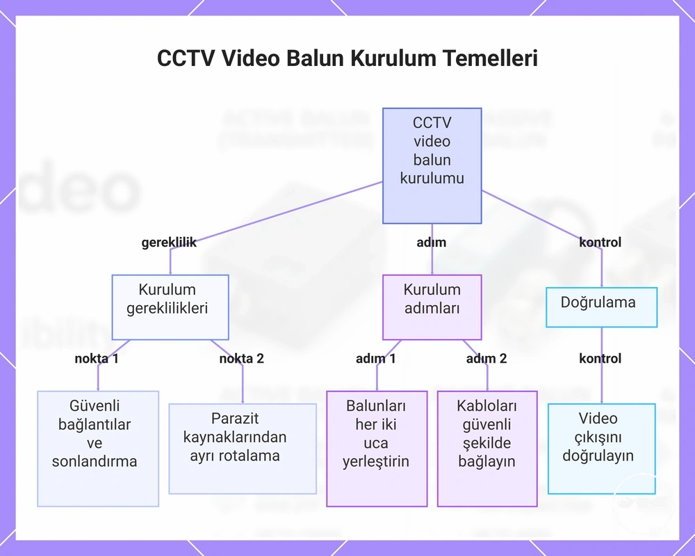 CCTV Video Balun Kurulum Temelleri