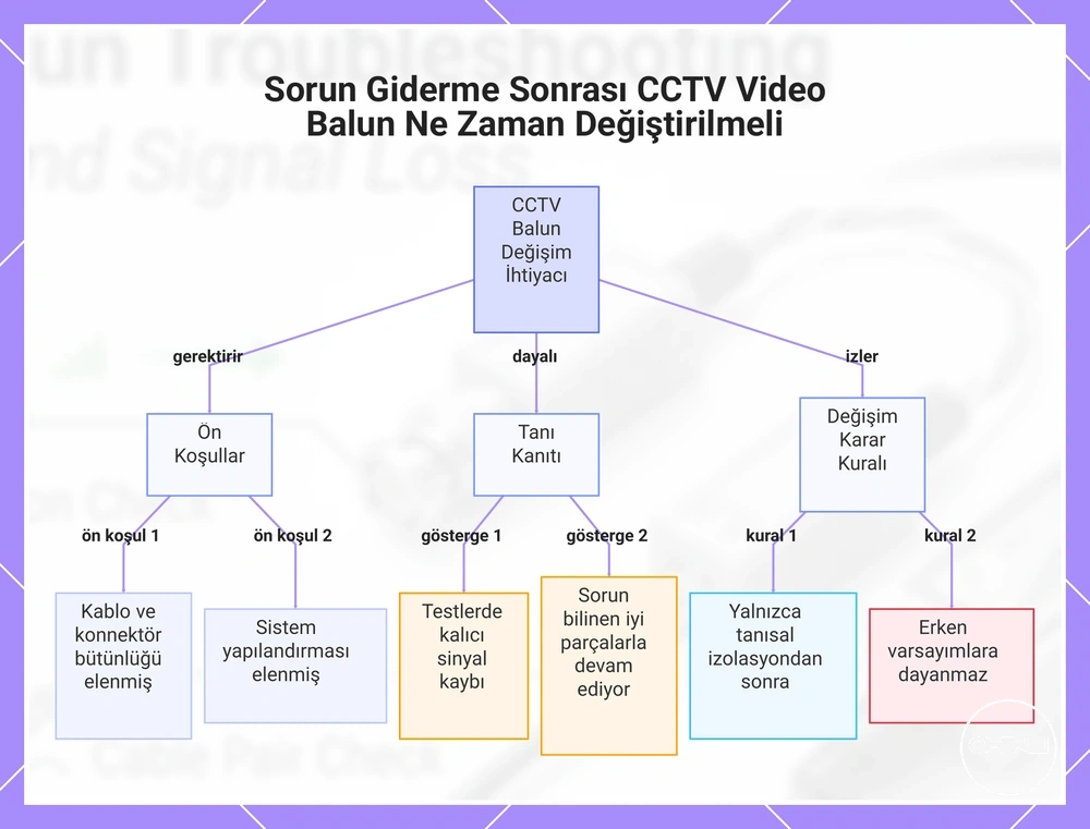 Sorun Giderme Sonrası CCTV Video Balun Ne Zaman Değiştirilmeli