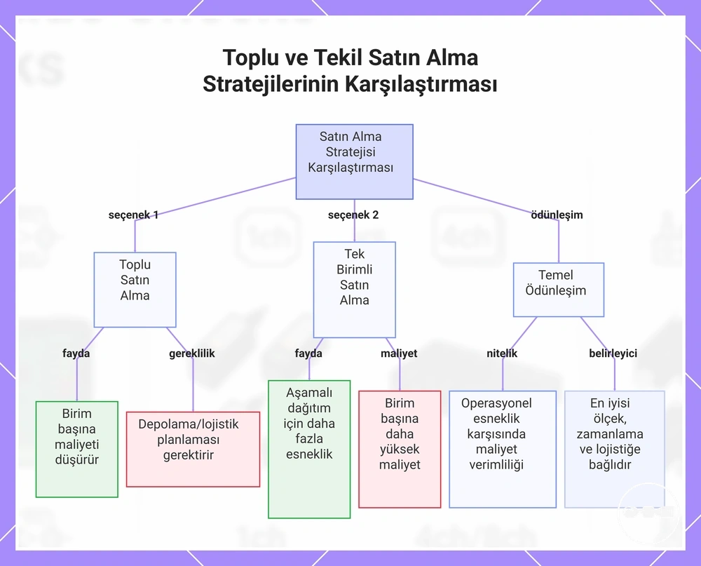 Toplu ve Tekil Satın Alma Stratejilerinin Karşılaştırması